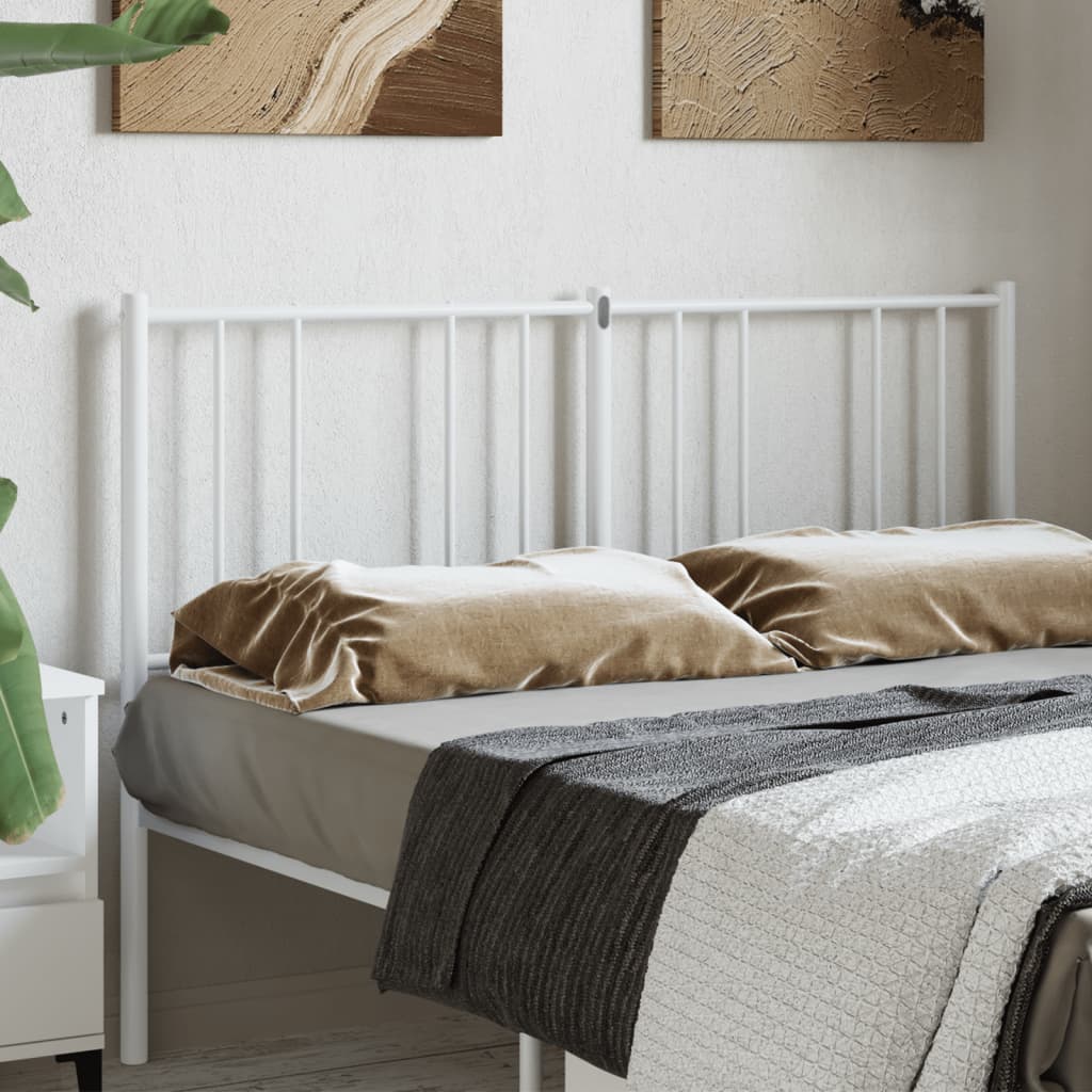 Vervangend hoofdbord 150 cm metaal wit is nu te koop bij PeponiXL, paradijselijk wonen!
