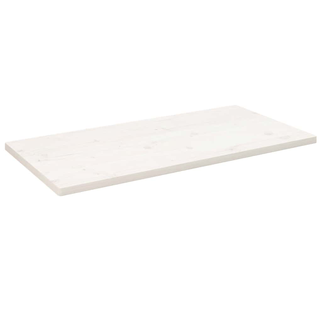 Tafelblad rechthoekig 100x50x2,5 cm massief grenenhout wit is nu te koop bij PeponiXL, paradijselijk wonen!