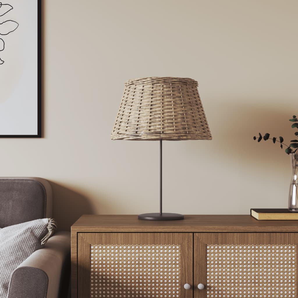 Lampenkap Ø50x30 cm wicker bruin is nu te koop bij PeponiXL, paradijselijk wonen!