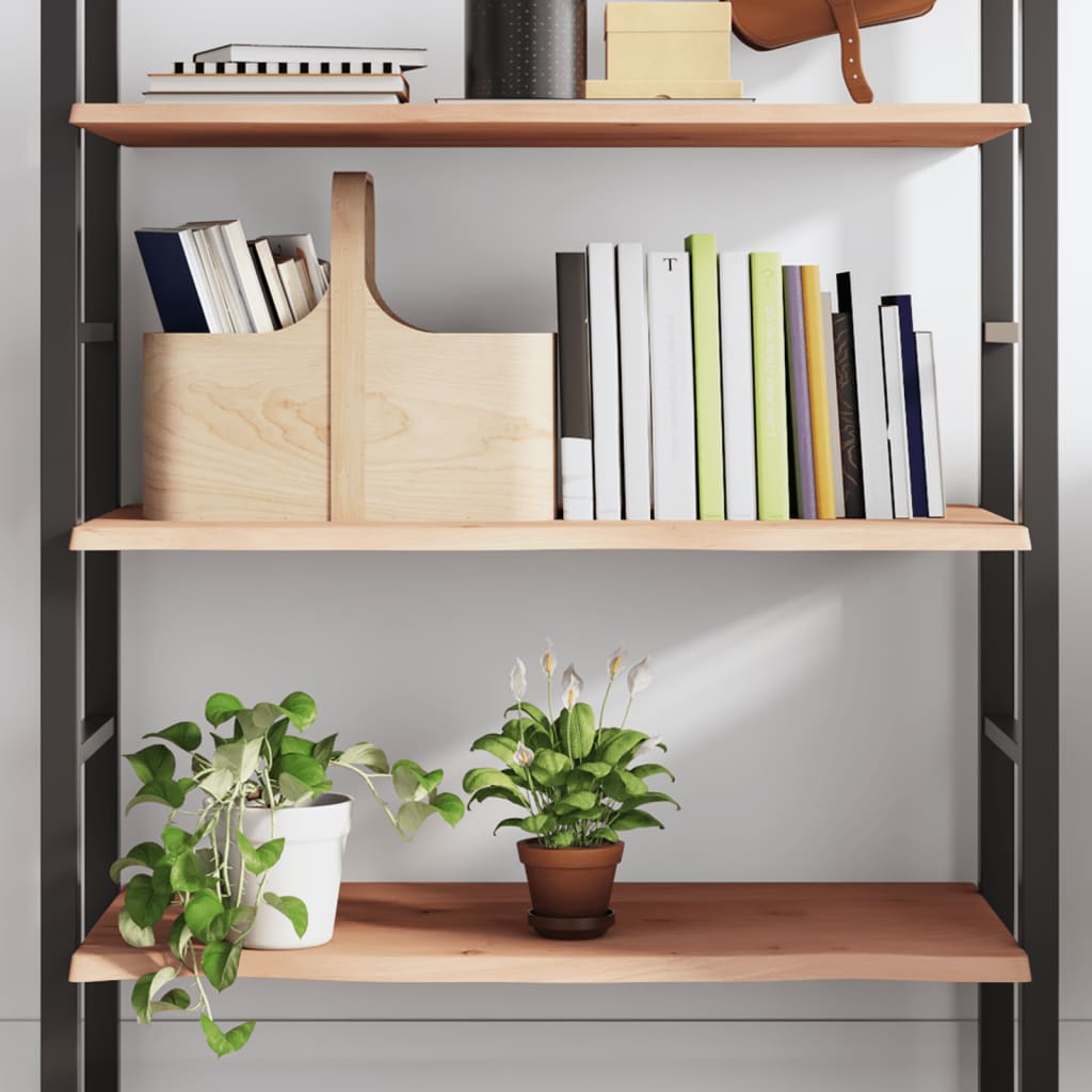 Wandschap 100x40x2 cm onbehandeld massief eikenhout is nu te koop bij PeponiXL, paradijselijk wonen!