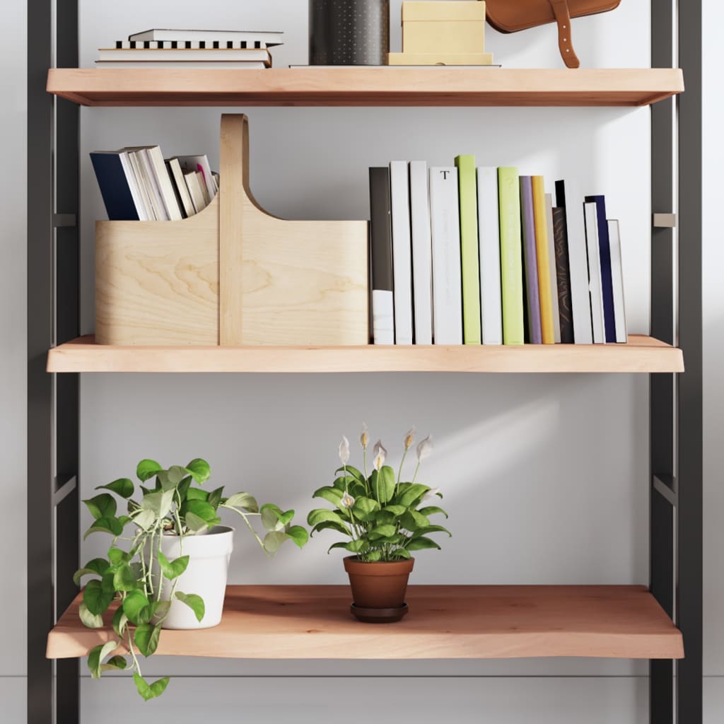 Wandschap 100x60x(2-4) cm onbehandeld massief eikenhout is nu te koop bij PeponiXL, paradijselijk wonen!