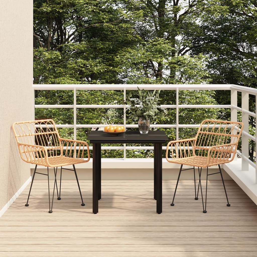 3-delige Tuinset poly rattan is nu te koop bij PeponiXL, paradijselijk wonen!