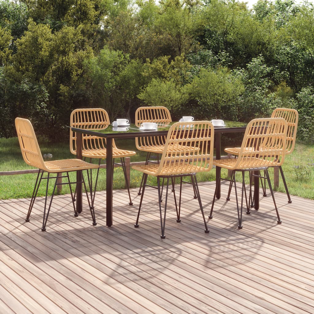 7-delige Tuinset poly rattan is nu te koop bij PeponiXL, paradijselijk wonen!