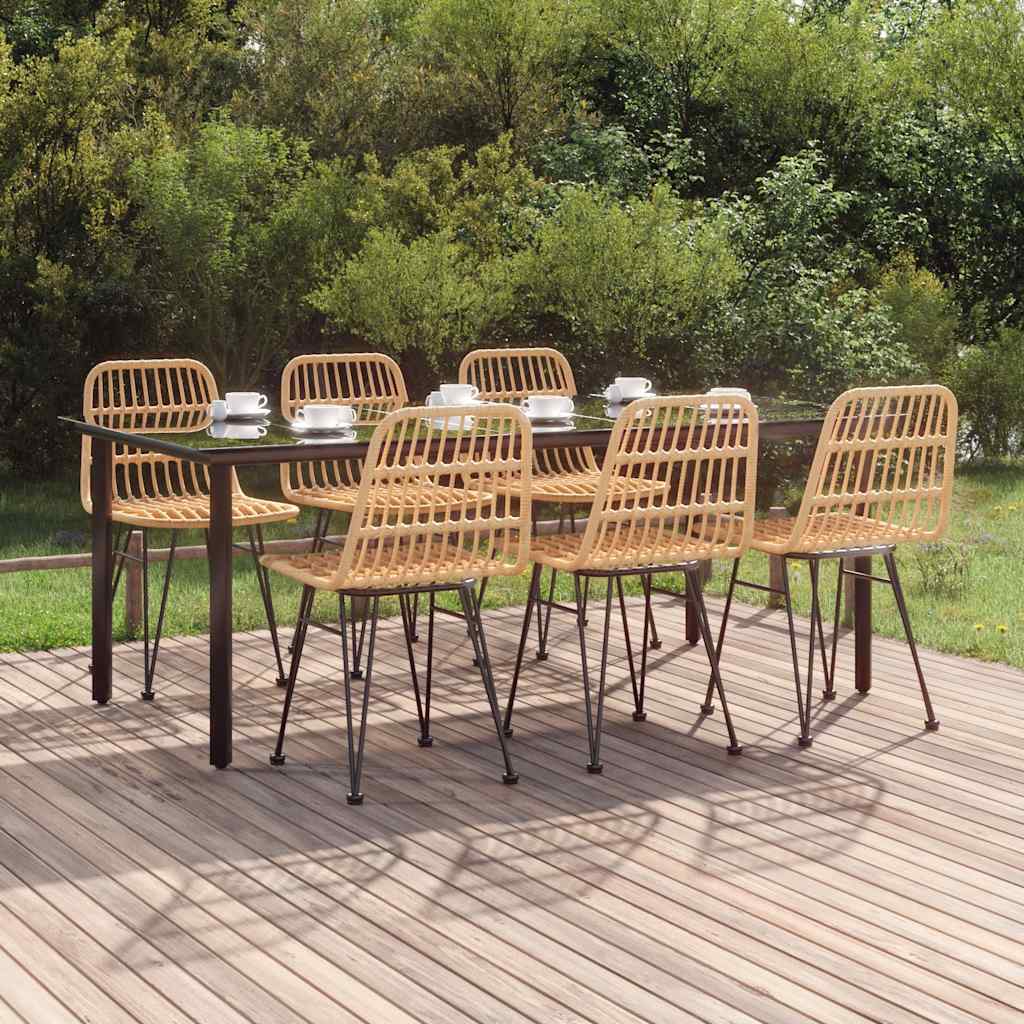 7-delige Tuinset poly rattan is nu te koop bij PeponiXL, paradijselijk wonen!