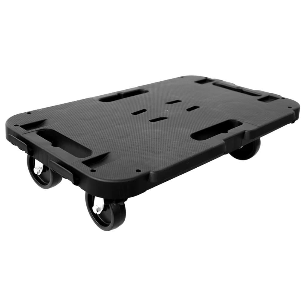 Transporttrolley 300 kg polypropeen zwart is nu te koop bij PeponiXL, paradijselijk wonen!