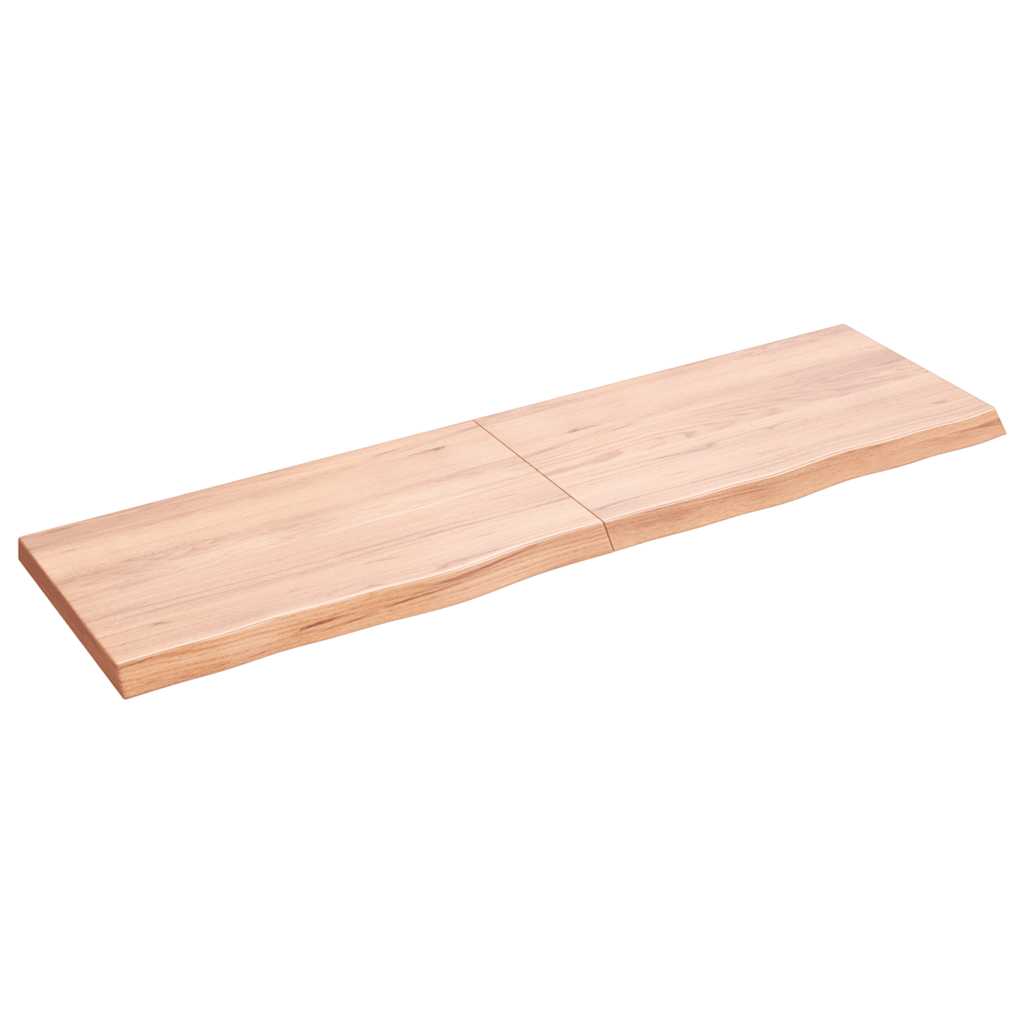 Tafelblad 140x40x(2-4)cm behandeld massief eikenhout lichtbruin is nu te koop bij PeponiXL, paradijselijk wonen!
