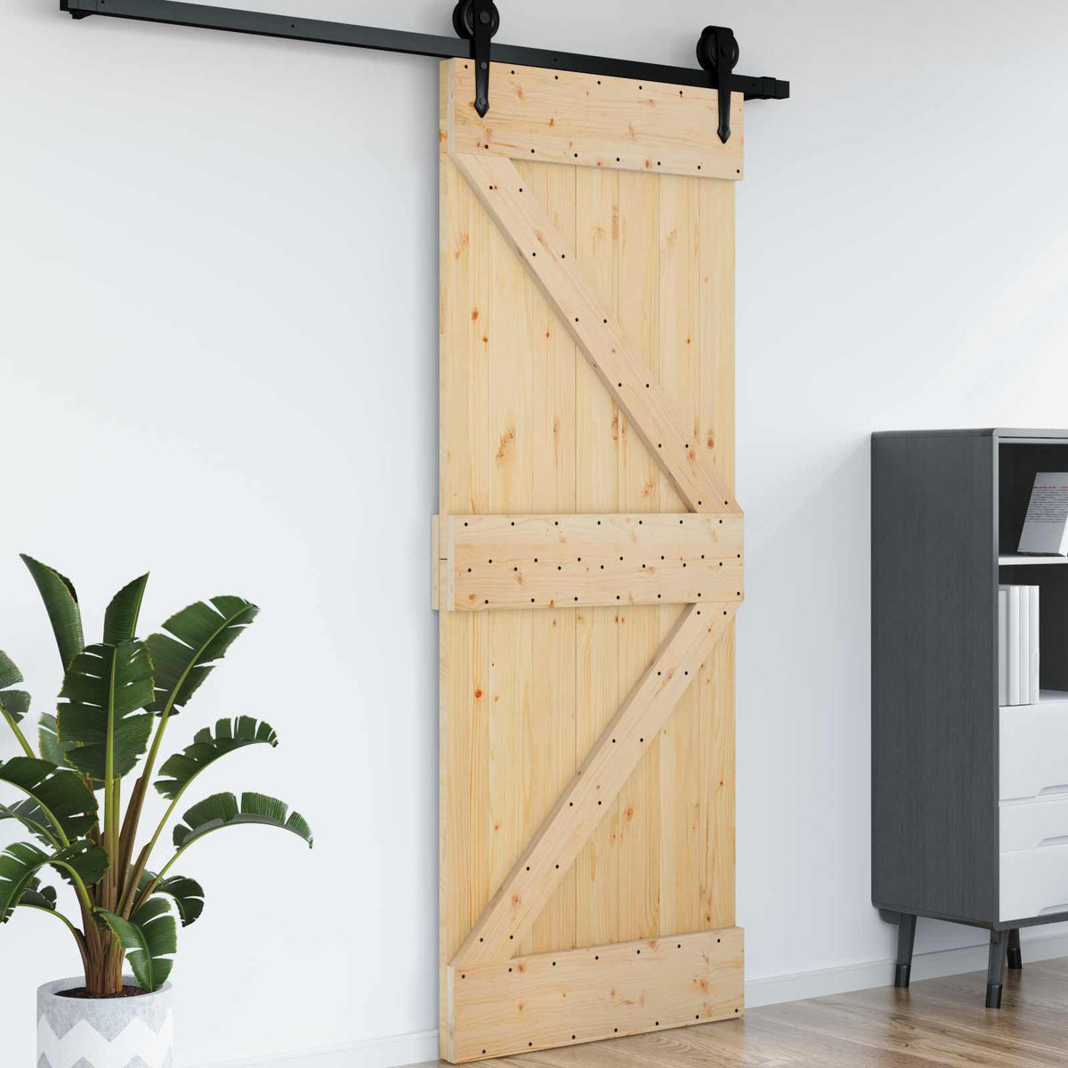 Deur NARVIK Naturel 95 x 210 cm Massief Grenenhout is nu te koop bij PeponiXL, paradijselijk wonen!