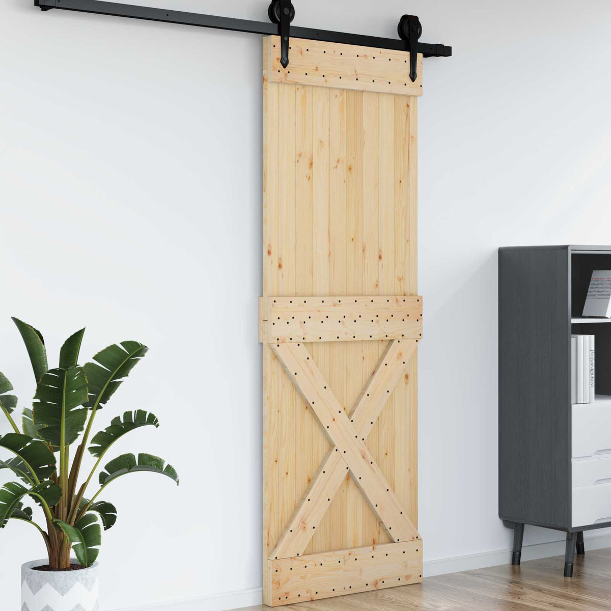 Deur NARVIK Naturel 80 x 210 cm Massief Grenenhout is nu te koop bij PeponiXL, paradijselijk wonen!