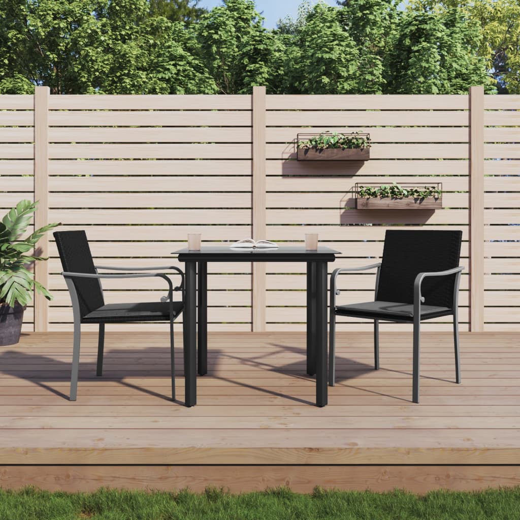 3-delige Tuinset met kussens poly rattan en staal is nu te koop bij PeponiXL, paradijselijk wonen!