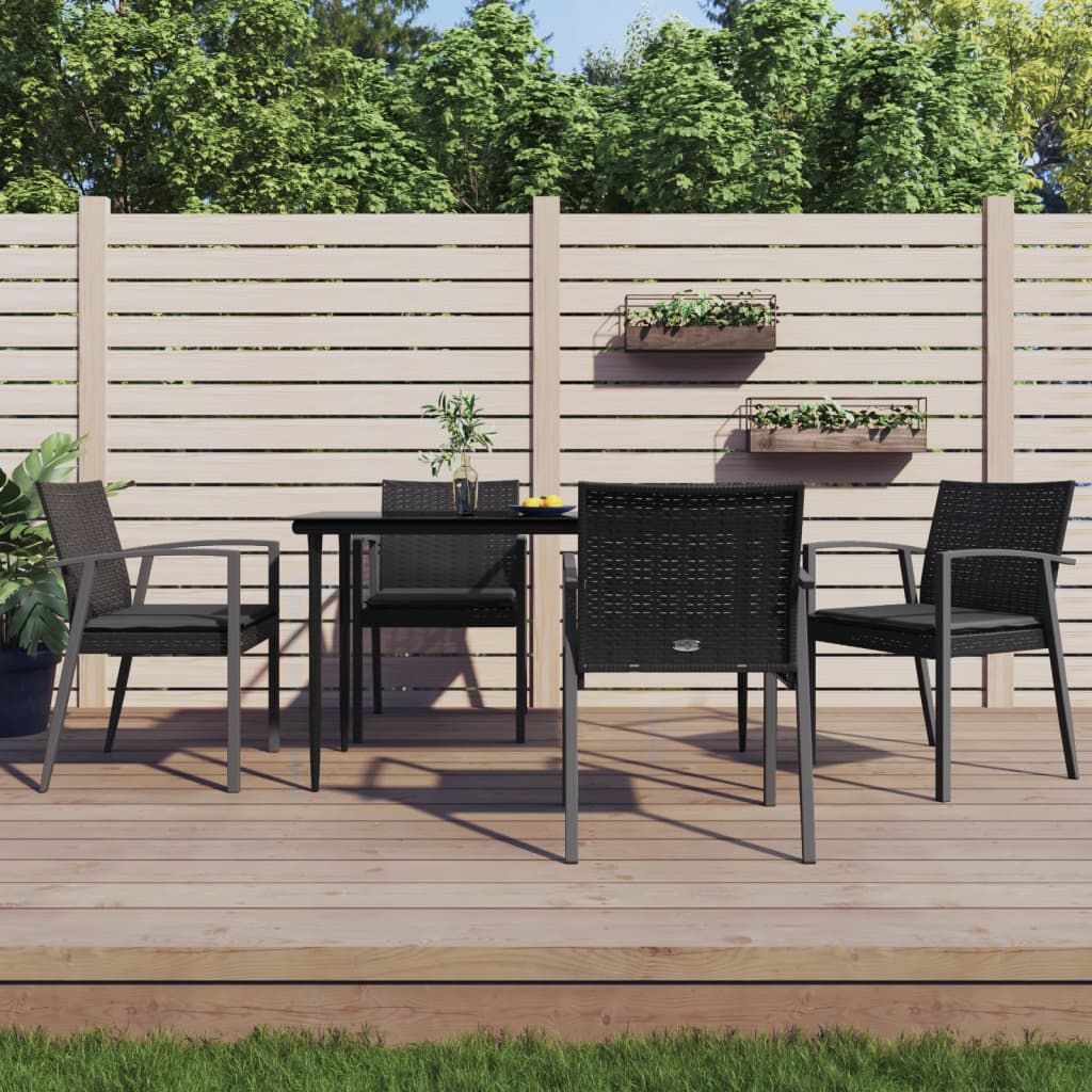 5-delige Tuinset met kussens poly rattan en staal is nu te koop bij PeponiXL, paradijselijk wonen!