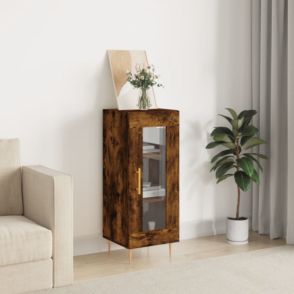 Dressoir 34,5x34x90 cm bewerkt hout gerookt eiken is nu te koop bij PeponiXL, paradijselijk wonen!