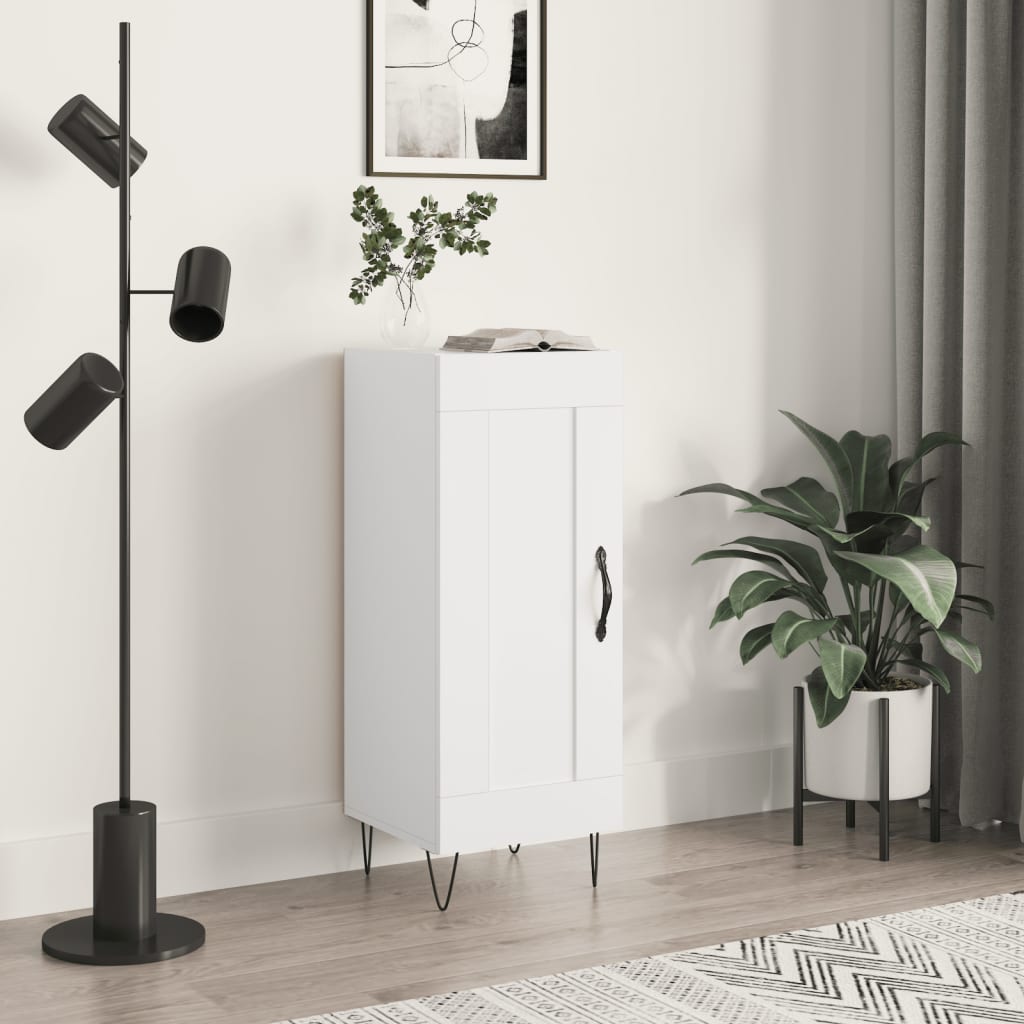 Dressoir 34,5x34x90 cm bewerkt hout wit is nu te koop bij PeponiXL, paradijselijk wonen!