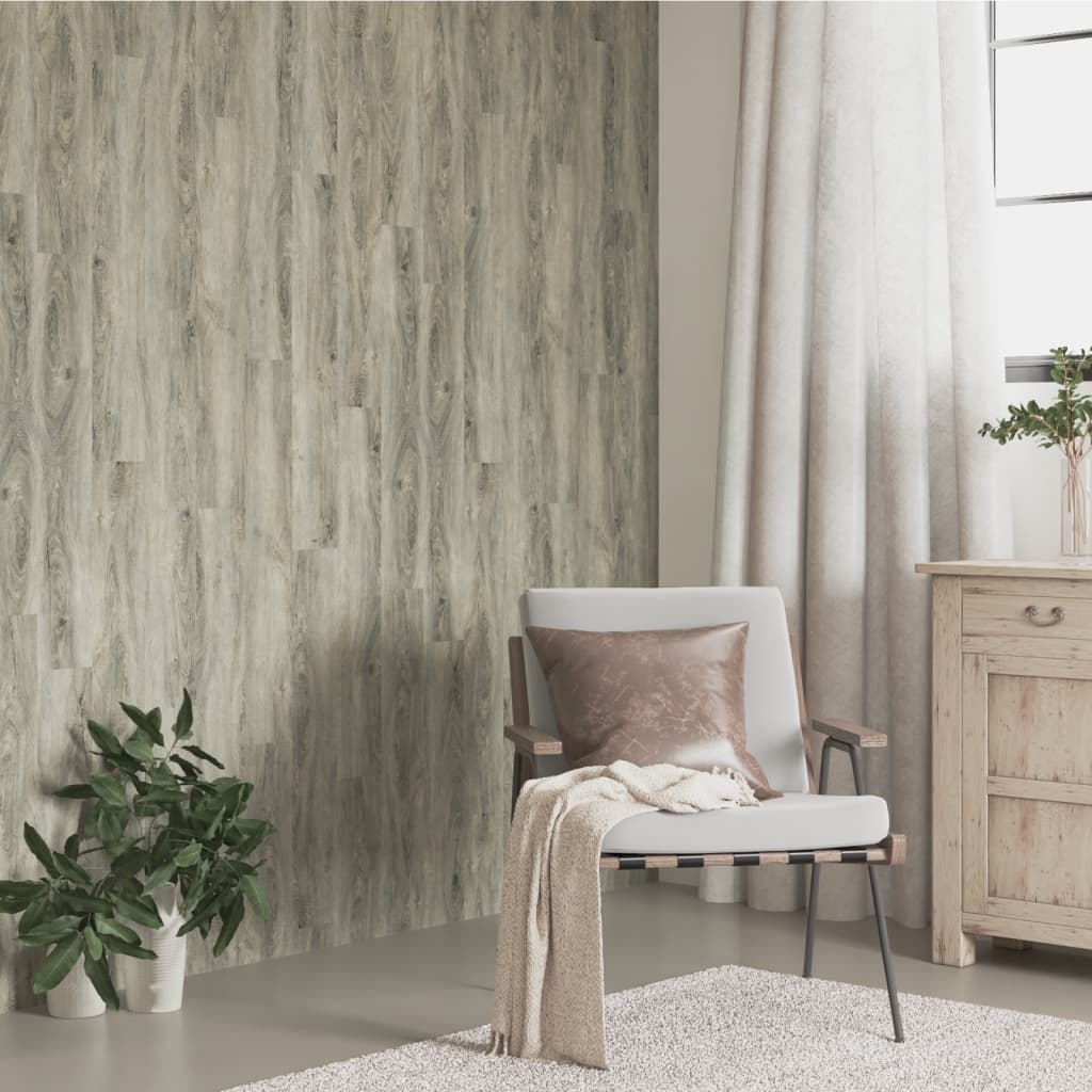 Wandpanelen houtlook 4,12 m² PVC grijs is nu te koop bij PeponiXL, paradijselijk wonen!