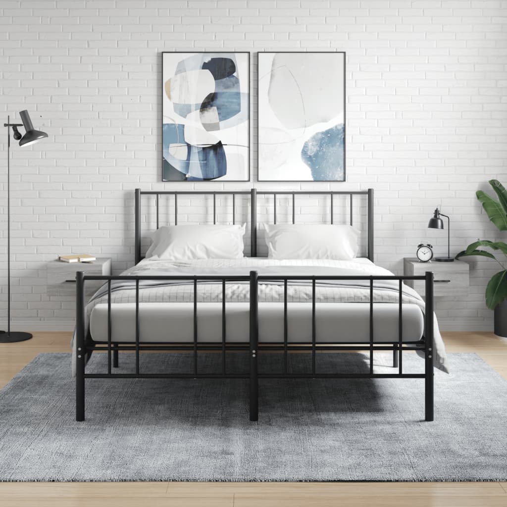 Nachtkastjes 2 st wandgemonteerd 35x35x20 cm grijs sonoma eiken is nu te koop bij PeponiXL, paradijselijk wonen!