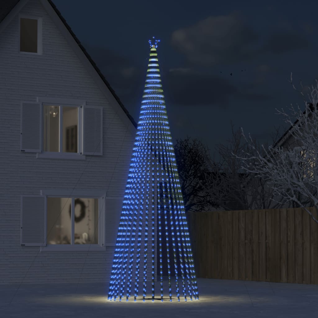 LED-kerstboom 1544 LEDs 500 cm blauw is nu te koop bij PeponiXL, paradijselijk wonen!