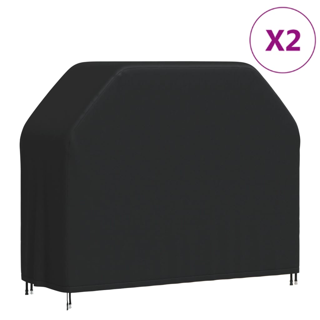 Barbecuehoezen 2 st 147x61x112 cm 420D oxford stof is nu te koop bij PeponiXL, paradijselijk wonen!