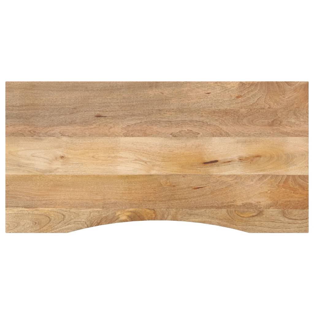 Bureaublad met ronding 120x50x2,5 cm massief ruw mangohout is nu te koop bij PeponiXL, paradijselijk wonen!