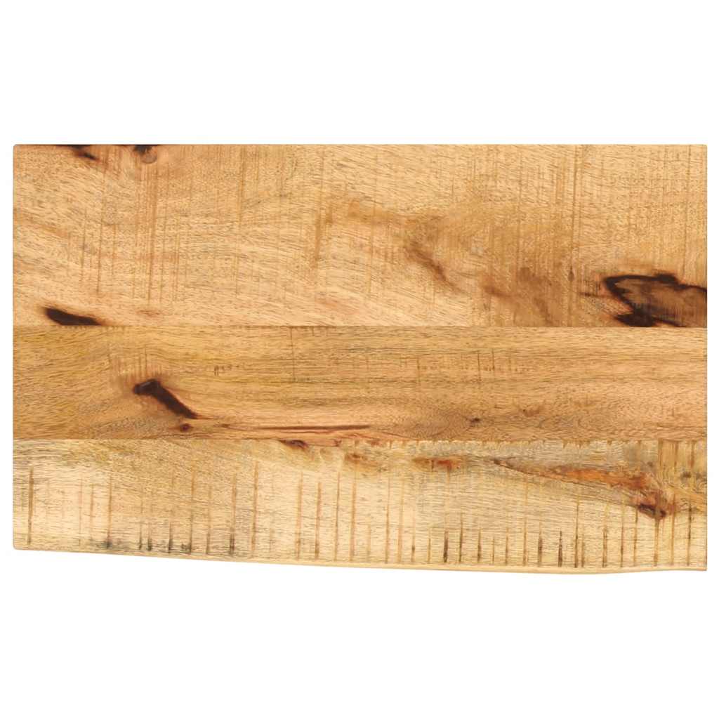 Tafelblad met natuurlijke rand 50x40x2,5 cm massief mangohout is nu te koop bij PeponiXL, paradijselijk wonen!