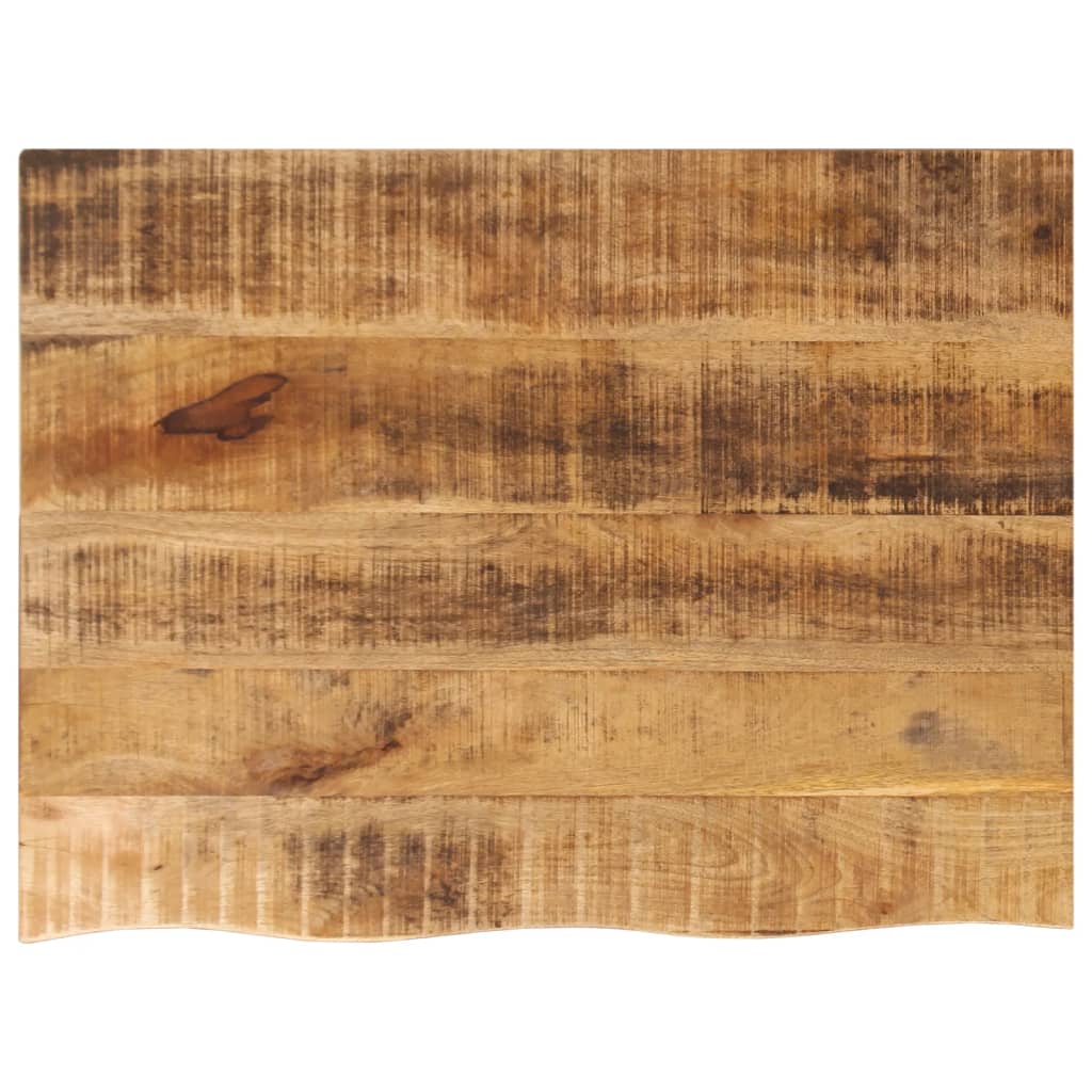 Tafelblad met natuurlijke rand 90x60x2,5 cm massief mangohout is nu te koop bij PeponiXL, paradijselijk wonen!
