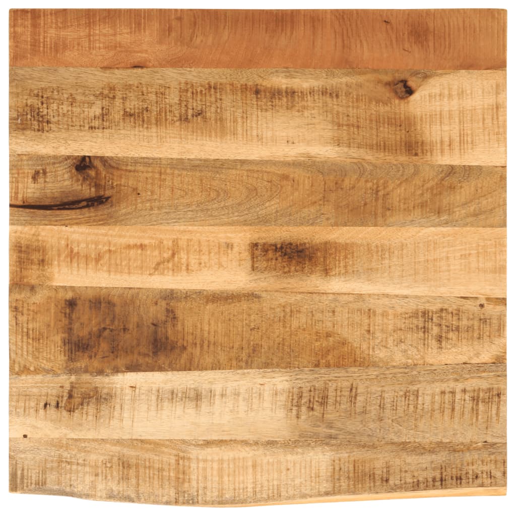 Tafelblad met natuurlijke rand 80x80x2,5 cm massief mangohout is nu te koop bij PeponiXL, paradijselijk wonen!