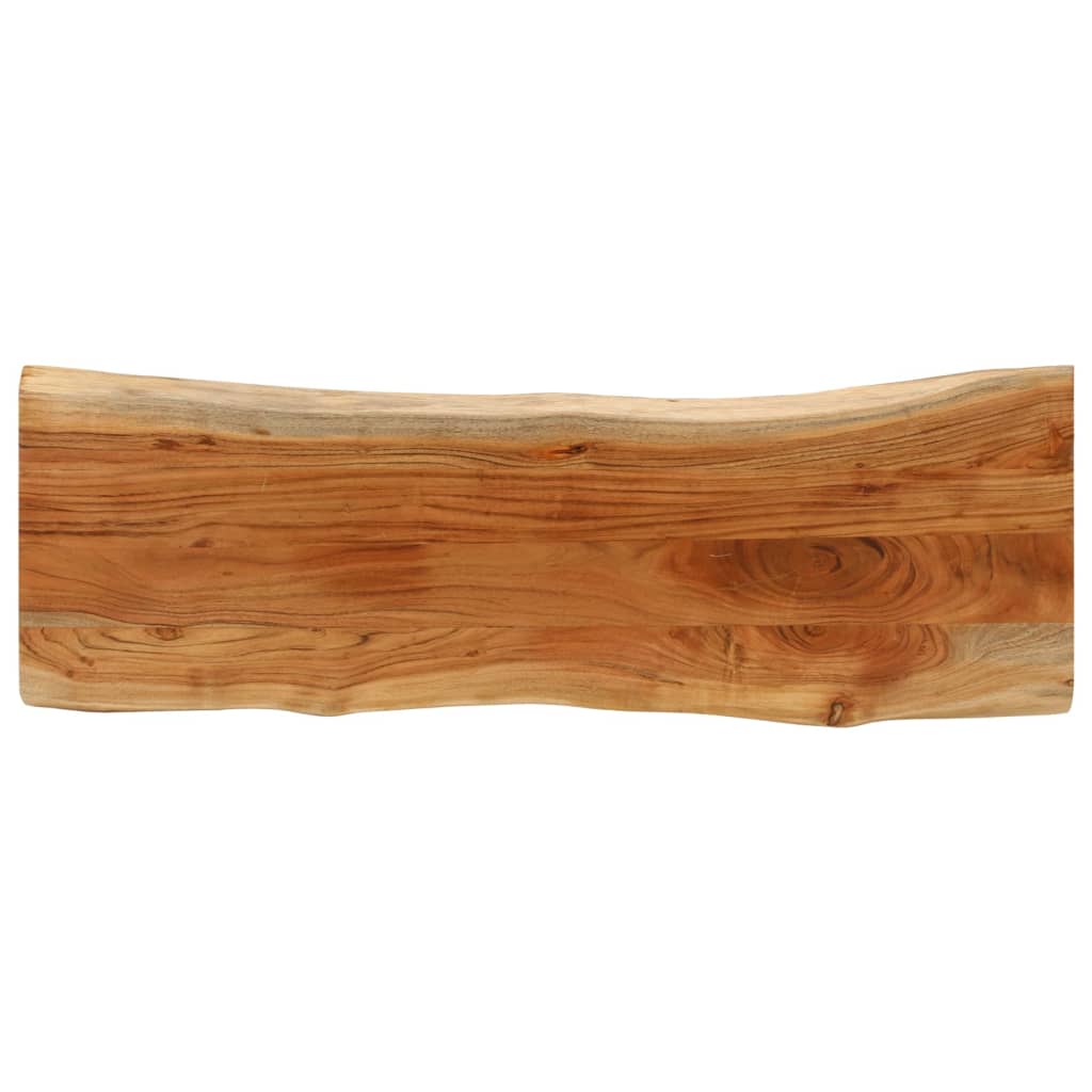 Tafelblad rechthoekig natuurlijke rand 140x40x3,8 cm acaciahout is nu te koop bij PeponiXL, paradijselijk wonen!