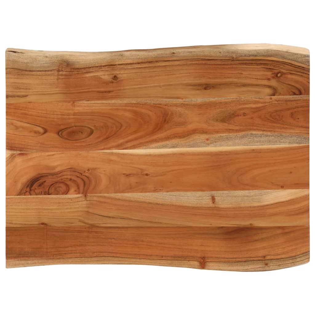 Tafelblad rechthoekig natuurlijke rand 80x60x3,8 cm acaciahout is nu te koop bij PeponiXL, paradijselijk wonen!