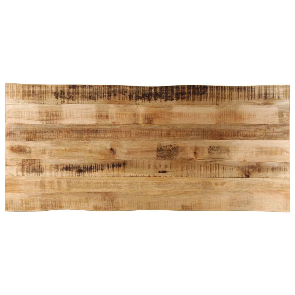 Tafelblad met natuurlijke rand 140x60x3,8 cm massief mangohout is nu te koop bij PeponiXL, paradijselijk wonen!