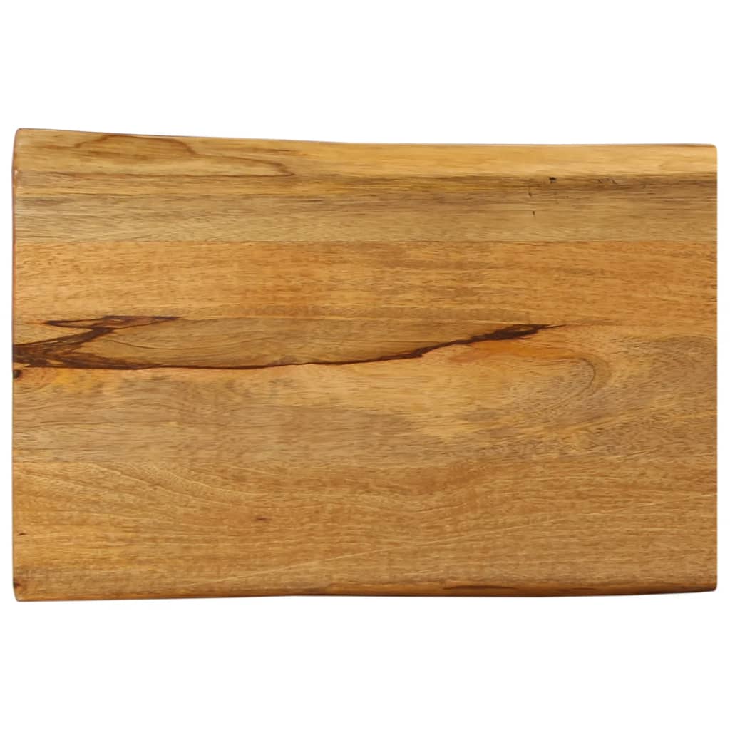 Tafelblad met natuurlijke rand 50x40x2,5 cm massief mangohout is nu te koop bij PeponiXL, paradijselijk wonen!