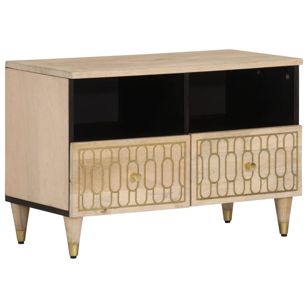 Tv-meubel 70x33x46 cm massief mangohout is nu te koop bij PeponiXL, paradijselijk wonen!