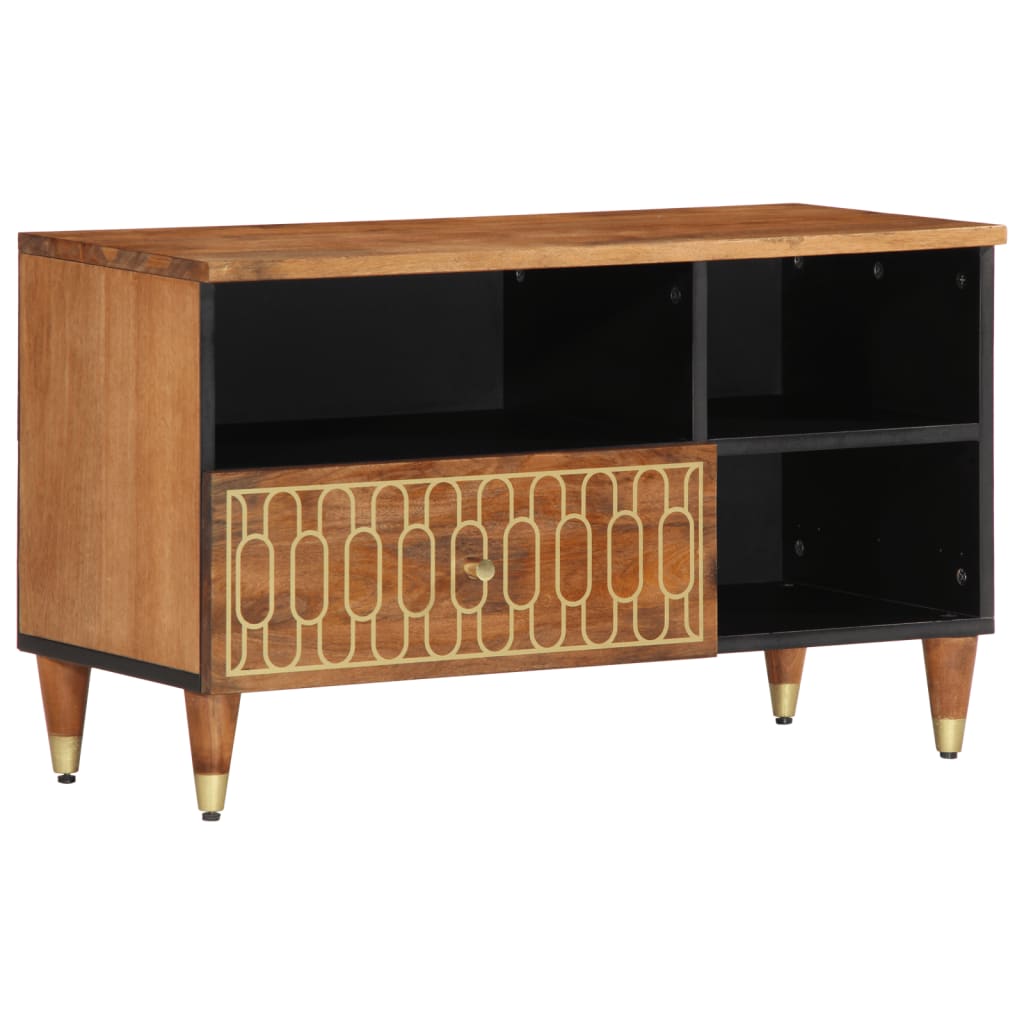 Tv-meubel 80x33x46 cm massief mangohout is nu te koop bij PeponiXL, paradijselijk wonen!
