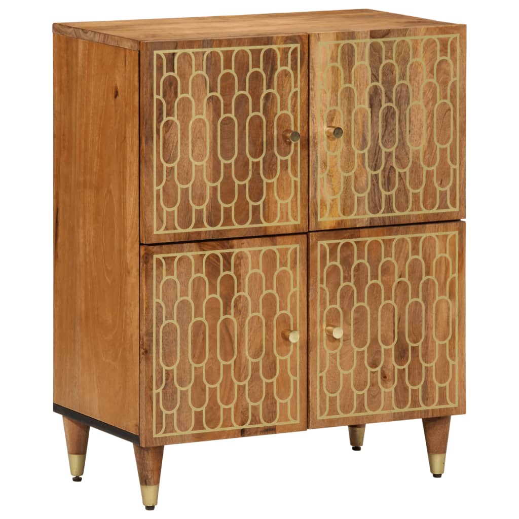 Bijzetkast 60x33x75 cm massief mangohout is nu te koop bij PeponiXL, paradijselijk wonen!