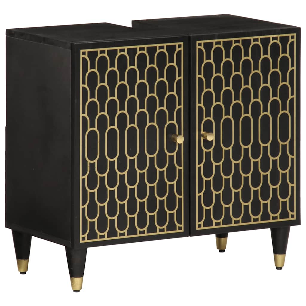 Wastafelkast 62x33x58 cm massief mangohout is nu te koop bij PeponiXL, paradijselijk wonen!
