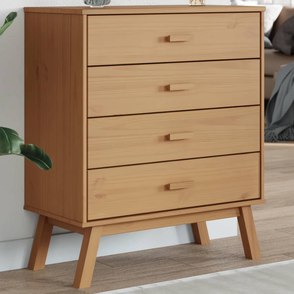 Ladekastje OLDEN massief grenenhout bruin is nu te koop bij PeponiXL, paradijselijk wonen!