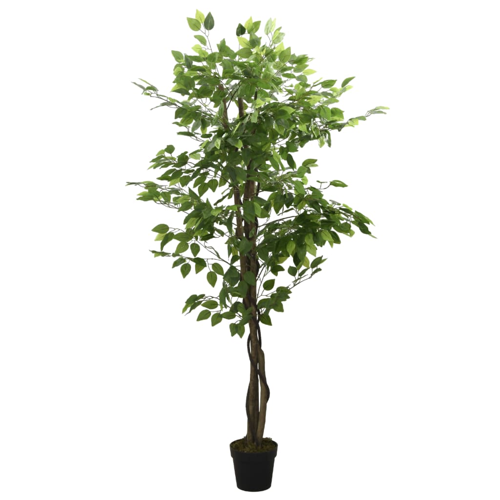 Kunstplant ficus 630 bladeren 120 cm groen is nu te koop bij PeponiXL, paradijselijk wonen!