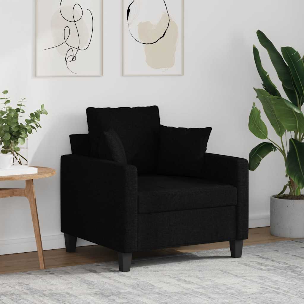 Fauteuil 60 cm stof zwart is nu te koop bij PeponiXL, paradijselijk wonen!