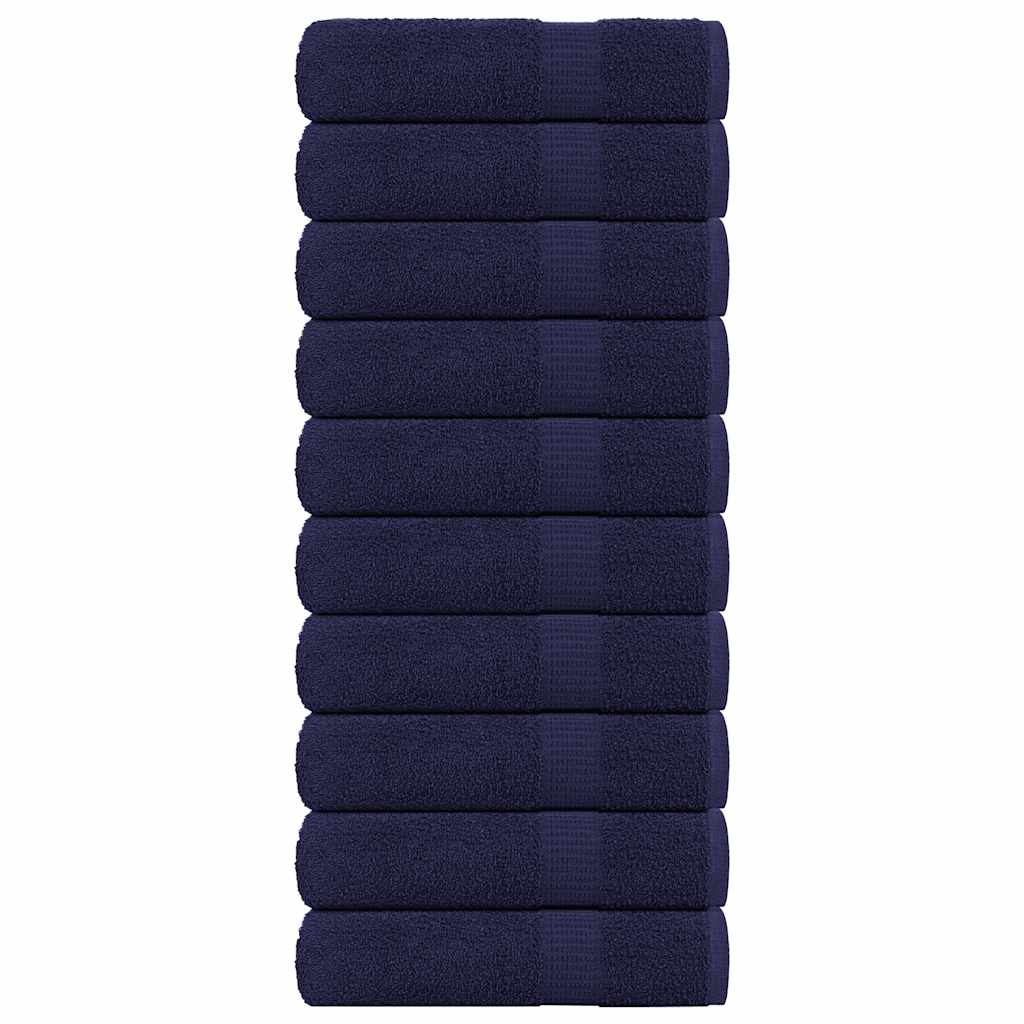 Handdoeken FROGN 10 st 50x100 cm 360 g/m² marineblauw is nu te koop bij PeponiXL, paradijselijk wonen!