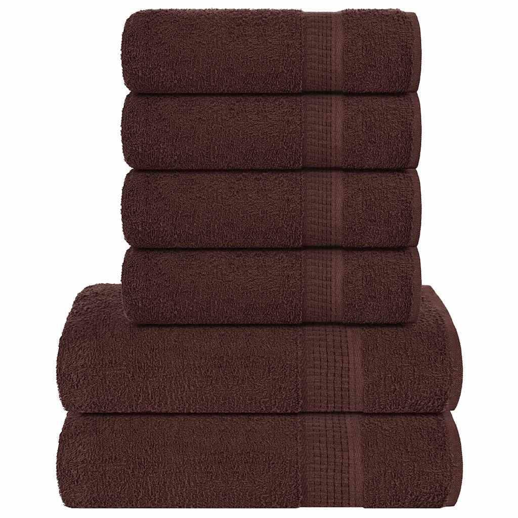 6-delige Handdoekenset FROGN 360 g/m² bruin is nu te koop bij PeponiXL, paradijselijk wonen!