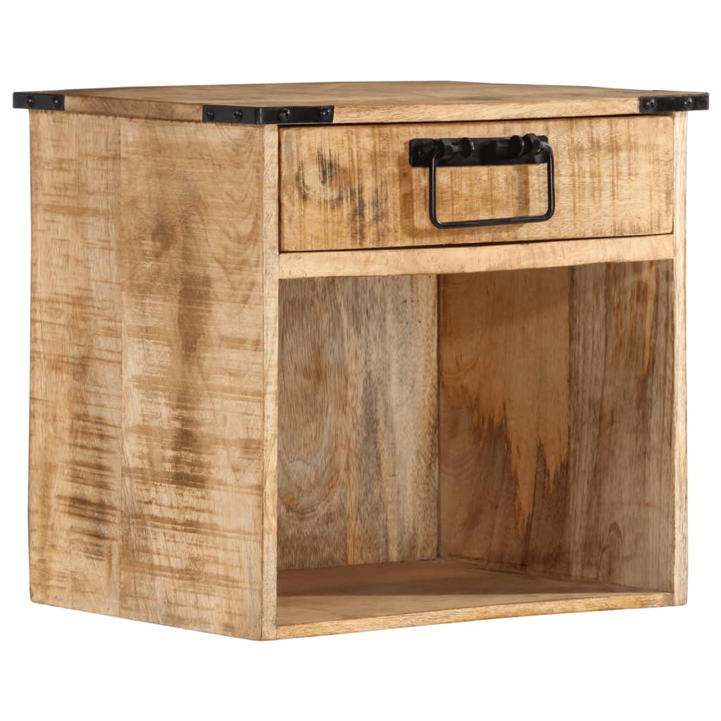 Nachtkastje 40x30x37 cm massief mangohout is nu te koop bij PeponiXL, paradijselijk wonen!