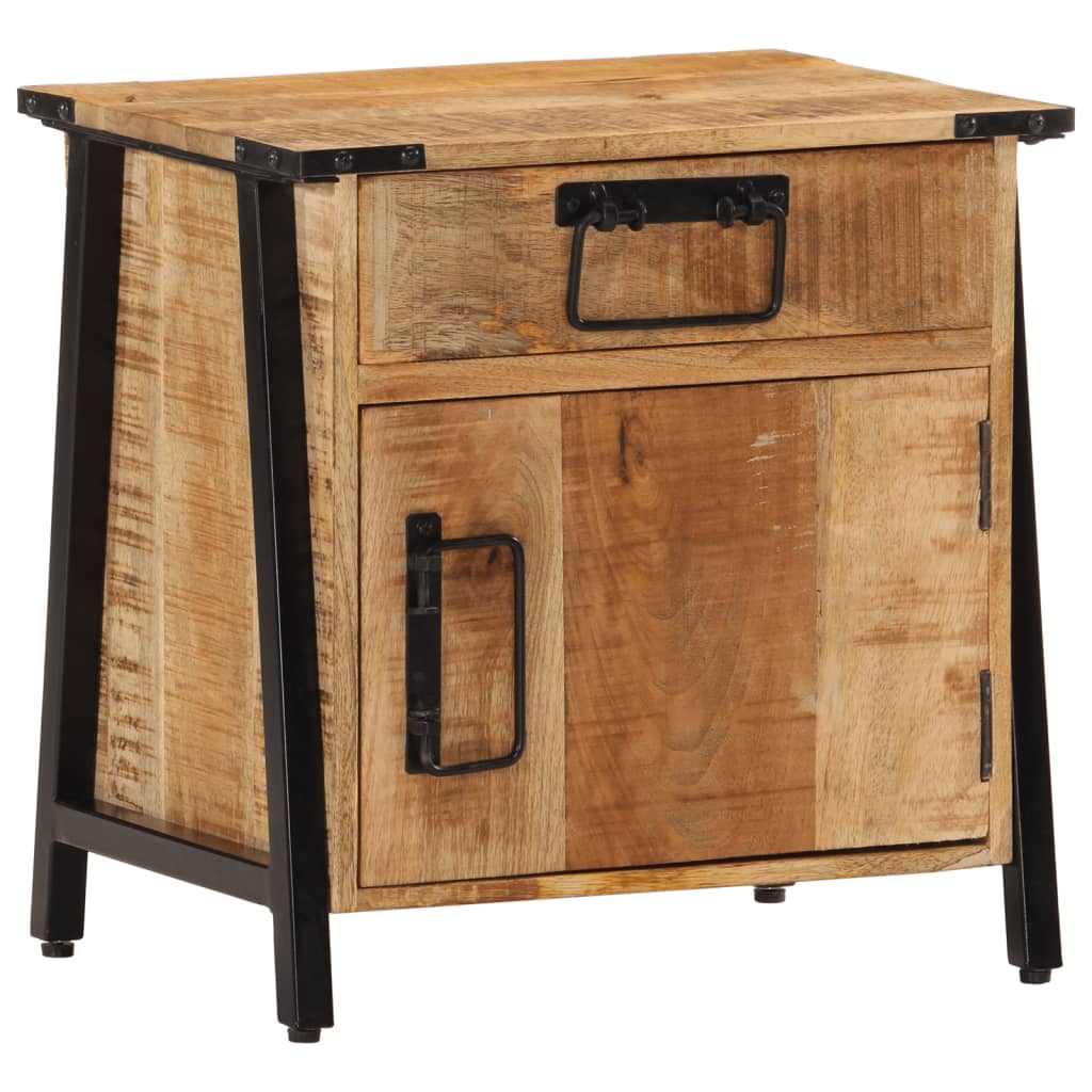 Nachtkastje 40x30x42 cm massief mangohout is nu te koop bij PeponiXL, paradijselijk wonen!