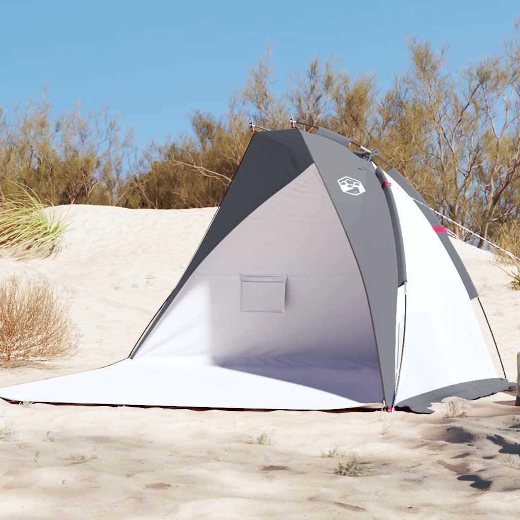 Strandtent 268x223x125 cm 185T polyester grijs is nu te koop bij PeponiXL, paradijselijk wonen!