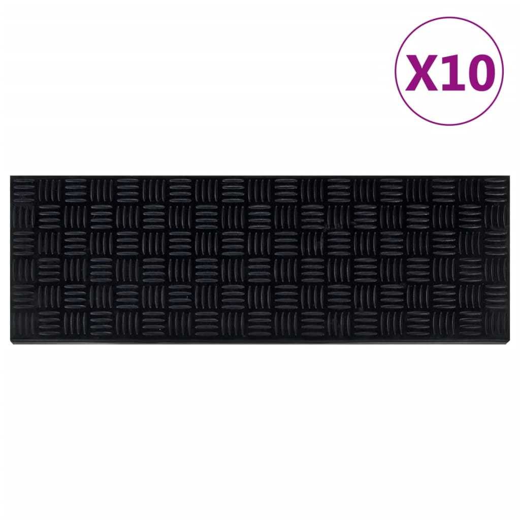 Trapmatten 10 st 25x75 cm rubber is nu te koop bij PeponiXL, paradijselijk wonen!