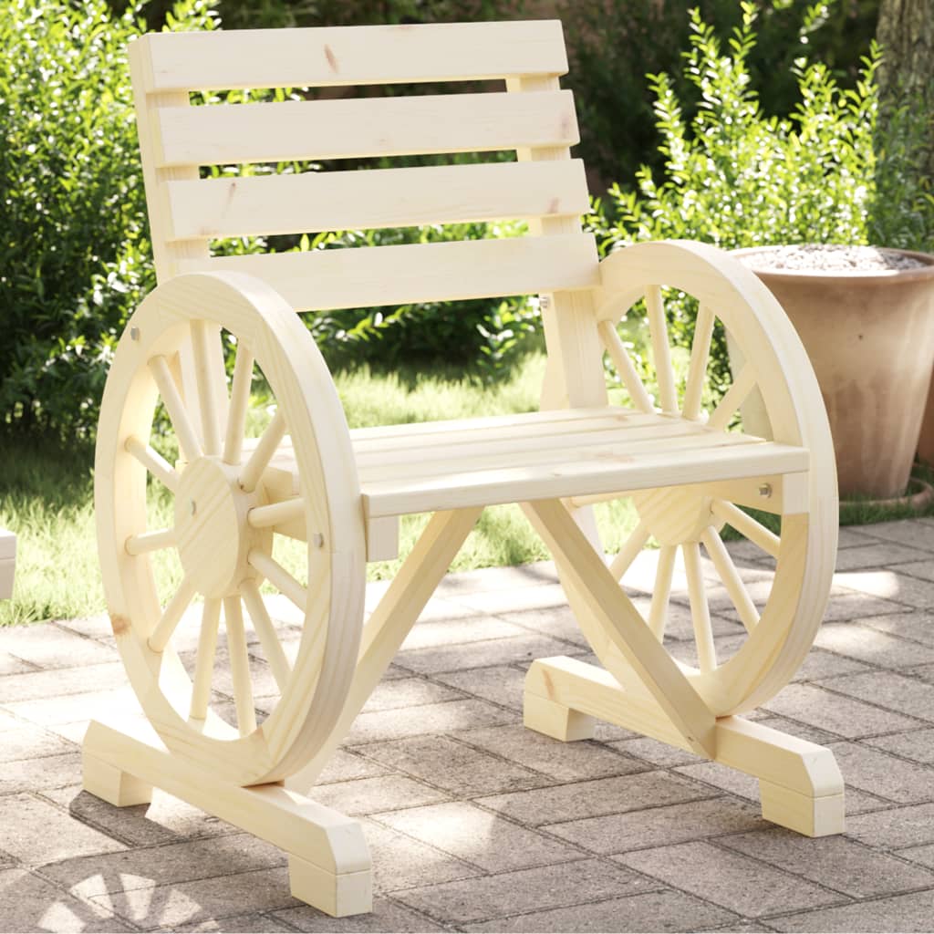 Tuinstoel 58x58x78,5 cm massief vurenhout is nu te koop bij PeponiXL, paradijselijk wonen!