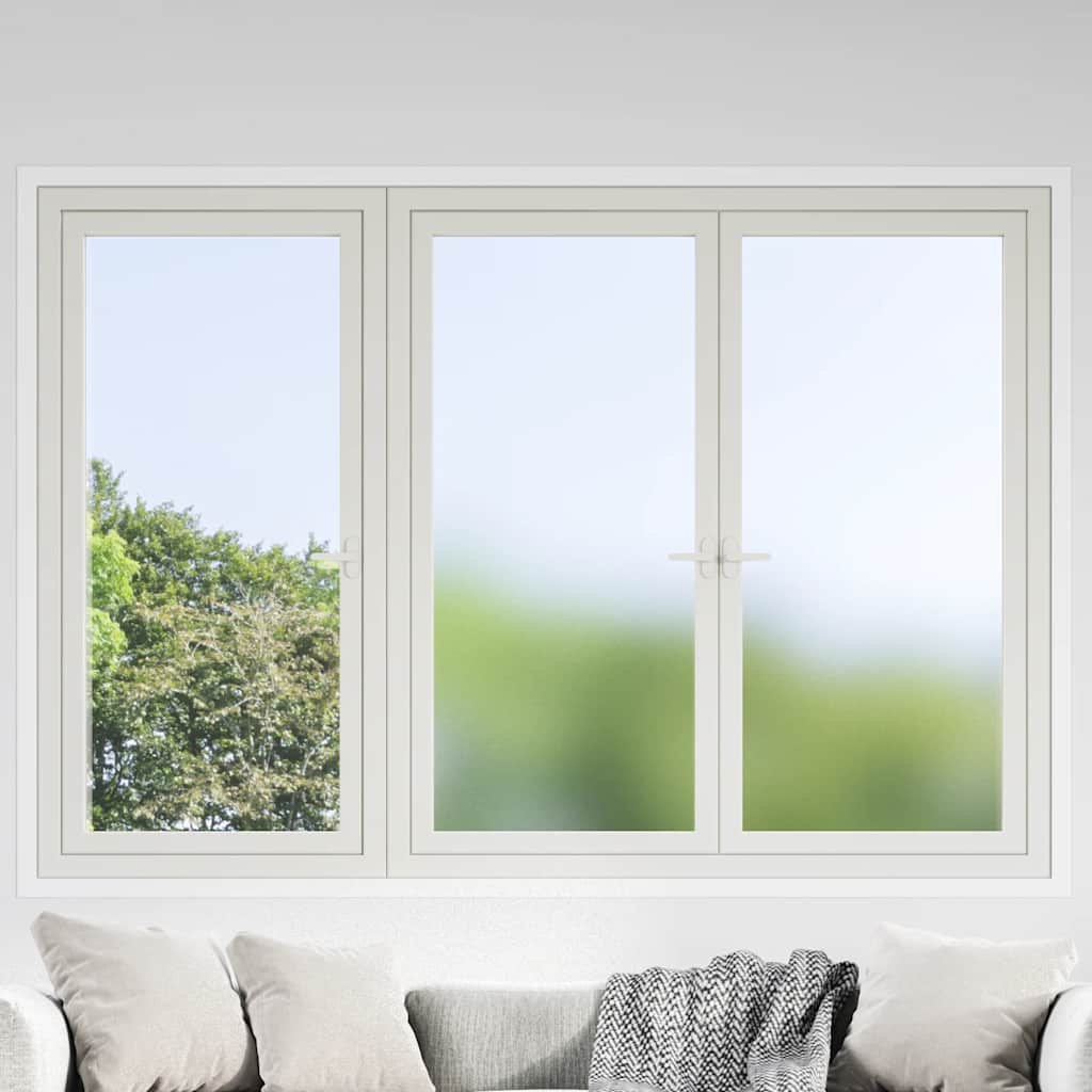 Raamfolies 3 st statisch mat PVC grijs is nu te koop bij PeponiXL, paradijselijk wonen!