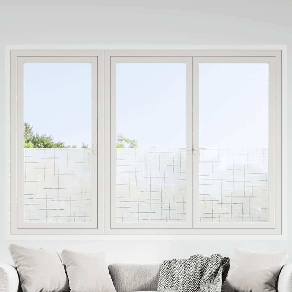 vidaXL Raamfolies 4 st mat sterrenpatroon PVC