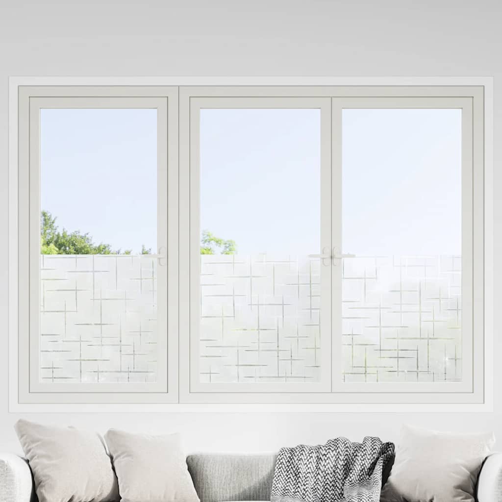 Raamfolies 2 st mat sterrenpatroon PVC is nu te koop bij PeponiXL, paradijselijk wonen!