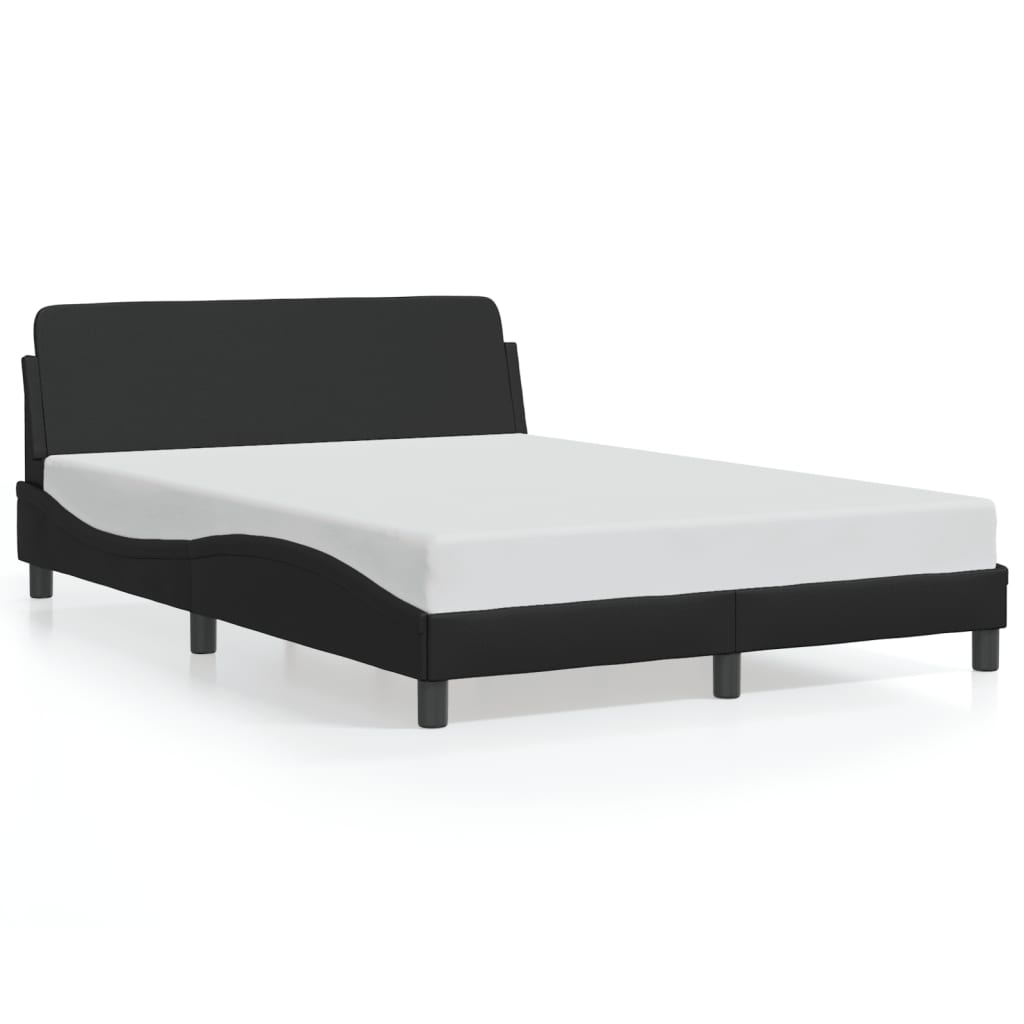 Bedframe "Dover" kunstleer zwart 140x200 cm is nu te koop bij PeponiXL, paradijselijk wonen!