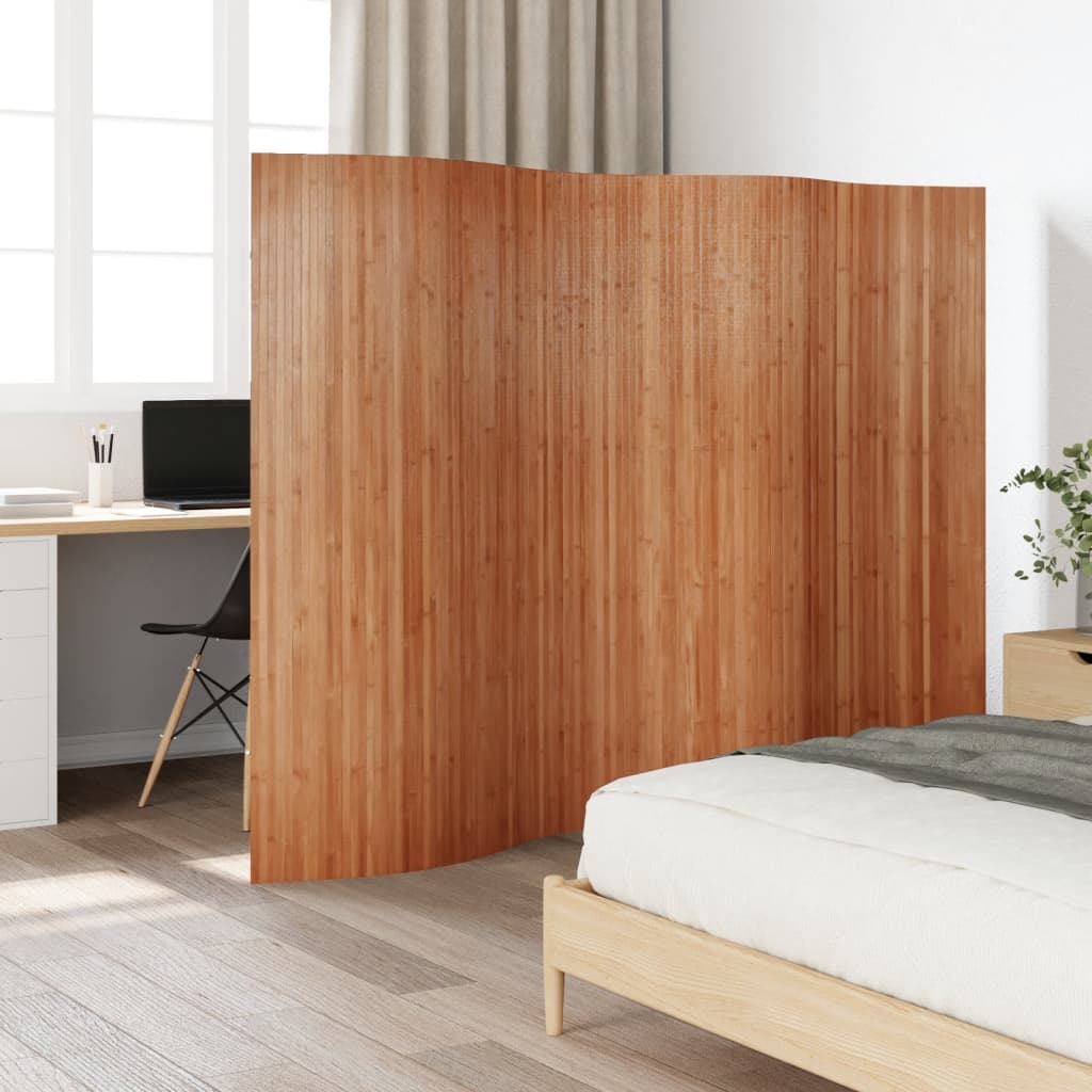 Kamerscherm breedte 250 cm hoogte 165 cm bamboe bruin is nu te koop bij PeponiXL, paradijselijk wonen!
