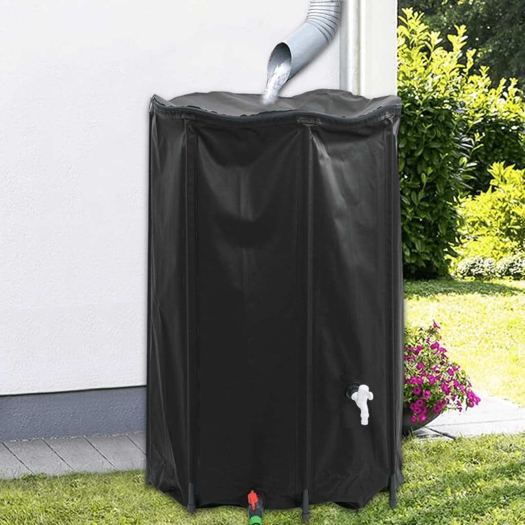 Watertank met kraan opvouwbaar 1000 L PVC is nu te koop bij PeponiXL, paradijselijk wonen!