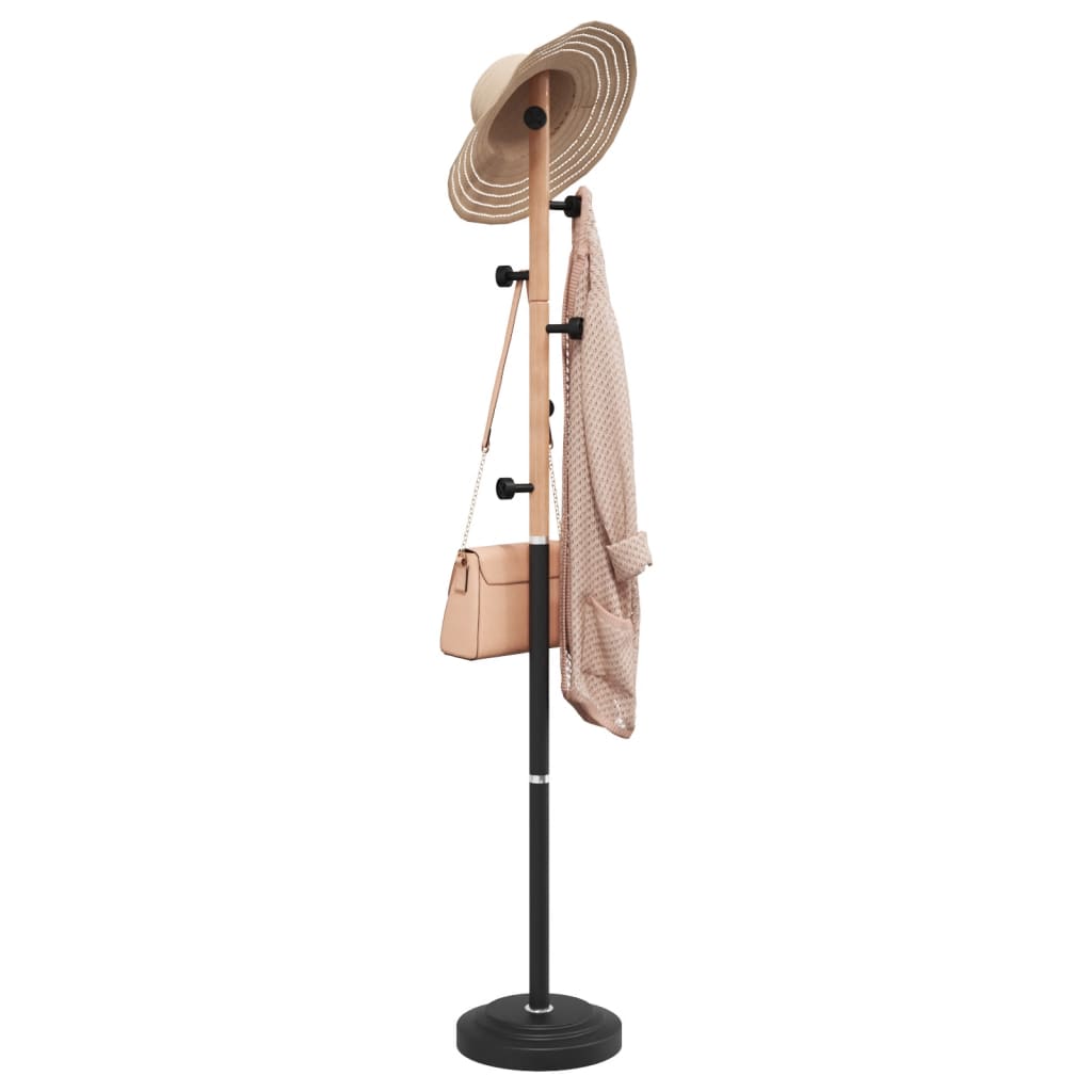 Kapstok 177 cm gepoedercoat ijzer zwart is nu te koop bij PeponiXL, paradijselijk wonen!