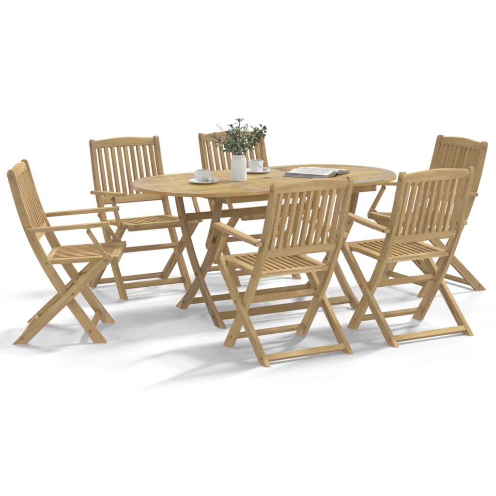 Tuinstoelen 6 st inklapbaar 54,5x58x90 cm massief acaciahout is nu te koop bij PeponiXL, paradijselijk wonen!